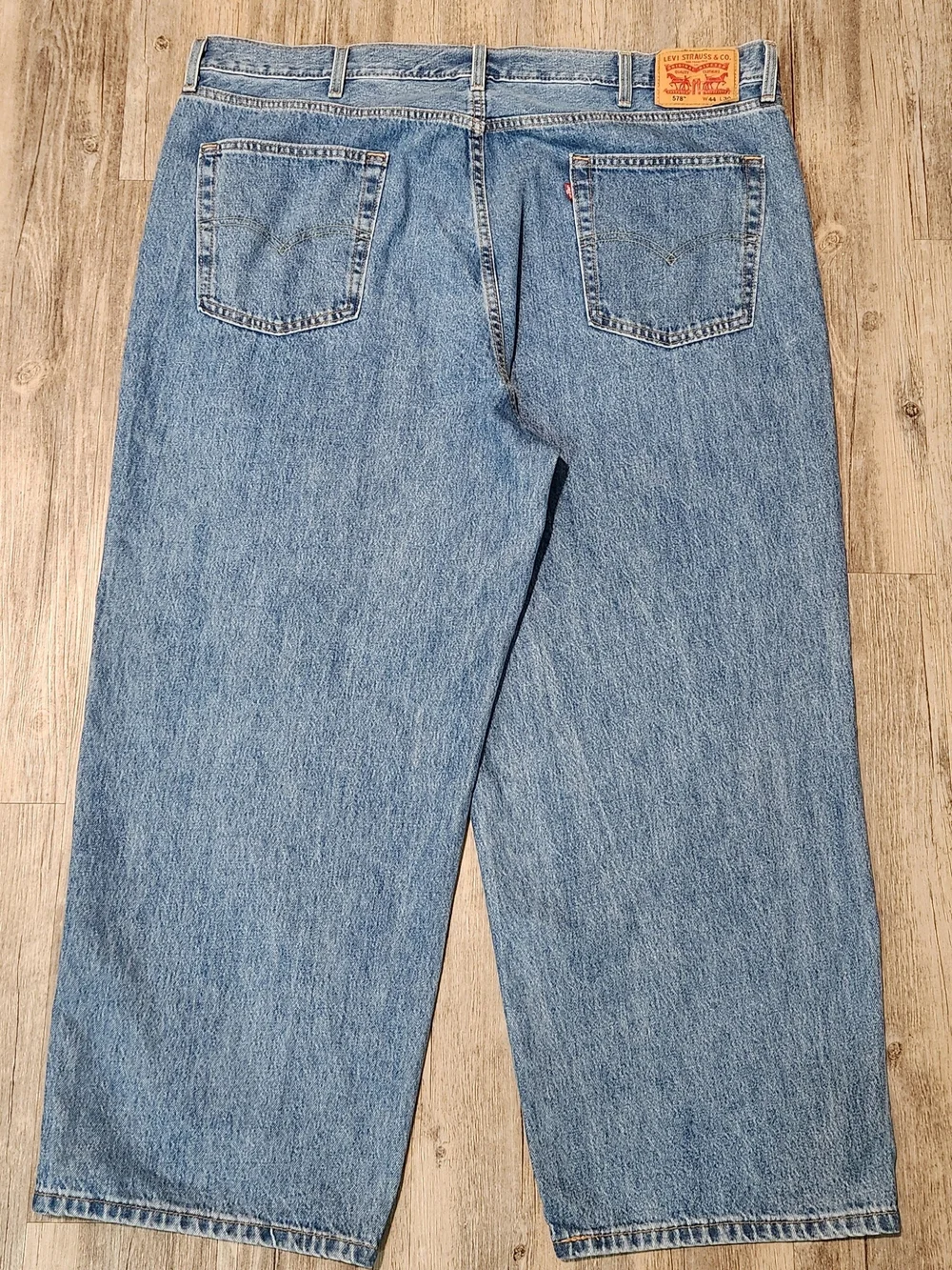Levi’s 578 Baggy loose fit wide leg Light Wash blue jeans Men’s 44x30 (44x28)